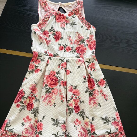 Rewind Fit and Flare Colorful Flowers Dress Size XS NWT - Picture 9 of 9